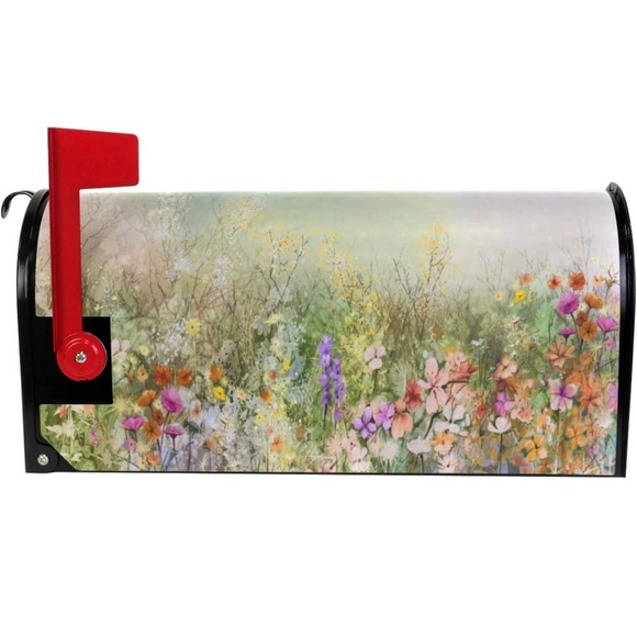 Spring Summer Flowers Magnetic Mailbox Cover 📫 - Picture 2 of 7